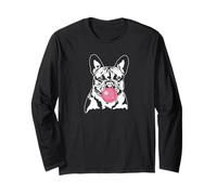 Funny French Bulldog Portrait Dog mom Frenchie Dogs Long Sleeve T-Shirt