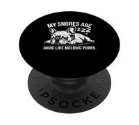 Funny French Bulldog Snoring Melodic Purrs Sleep Tee Dog Mom PopSockets Adhesive PopGrip
