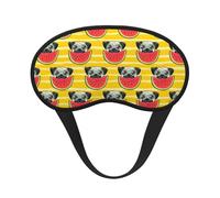 Funny French Bullfighting Watermelon Sleep Mask for Side Sleeper, Eye Mask Sleeping for Women Men,for Sleeping with Elastic Band