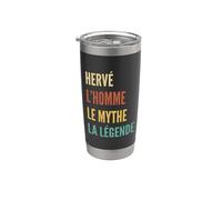 Funny French First Name Design - Hervé Stainless Steel Insulated Tumbler