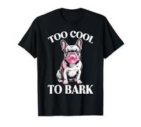 Funny Frenchie Lover French Bulldog Blowing Bubble T-Shirt