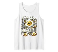 Funny Fried Egg Breakfast Food Pun Egg Lover Foodie Tank Top