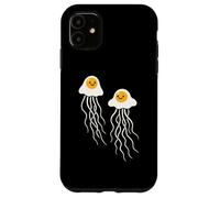 Funny Fried Egg Jellyfish Breakfast Ocean Humor Pun Case for iPhone 11