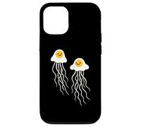 Funny Fried Egg Jellyfish Breakfast Ocean Humor Pun Case for iPhone 12/12 Pro