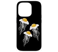 Funny Fried Egg Jellyfish Breakfast Ocean Humor Pun Case for iPhone 14 Pro
