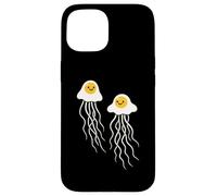 Funny Fried Egg Jellyfish Breakfast Ocean Humor Pun Case for iPhone 15
