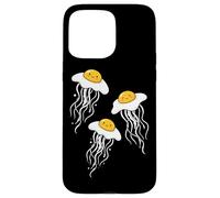 Funny Fried Egg Jellyfish Breakfast Ocean Humor Pun Case for iPhone 15 Pro Max