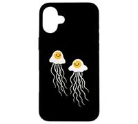 Funny Fried Egg Jellyfish Breakfast Ocean Humor Pun Case for iPhone 16 Plus