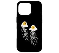 Funny Fried Egg Jellyfish Breakfast Ocean Humor Pun Case for iPhone 16 Pro
