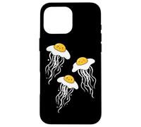 Funny Fried Egg Jellyfish Breakfast Ocean Humor Pun Case for iPhone 16 Pro Max