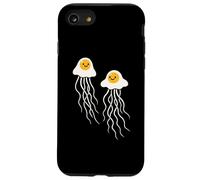 Funny Fried Egg Jellyfish Breakfast Ocean Humor Pun Case for iPhone SE (2020) / 7/8
