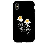 Funny Fried Egg Jellyfish Breakfast Ocean Humor Pun Case for iPhone X/XS