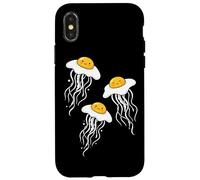 Funny Fried Egg Jellyfish Breakfast Ocean Humor Pun Case for iPhone X/XS