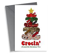 Funny - Friend - Crocs - Crocin Around The Christmas Tree - Christmas Card - Rocking Around The Christmas Tree - Pun