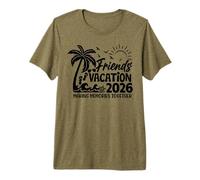Funny Friends Vacation 2026 Making Memories Group Beach Trip Premium T-Shirt