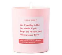Funny Friendship Gift for Her Friend Gifts Scented Soy Wax Pink Candle (Forget Me I'll Burn Your House Down)