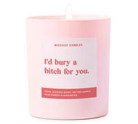 Funny Friendship Gift for Her Friend Gifts Scented Soy Wax Pink Candle (I'd Bury A B**** for You)