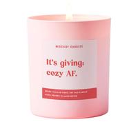 Funny Friendship Gift for Her Friend Gifts Scented Soy Wax Pink Candle (It's Giving Cozy AF)