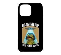 Funny Frog Bob Haircut Meme Beam Me Up This Place Sucks Case for iPhone 13 Pro Max
