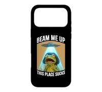 Funny Frog Bob Haircut Meme Beam Me Up This Place Sucks Case for iPhone 17 Pro Max