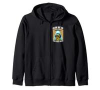 Funny Frog Bob Haircut Meme Beam Me Up This Place Sucks Zip Hoodie