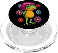 Funny Frog Bob Haircut Meme Silly Animal Humor Frog Lover PopSockets PopGrip for MagSafe