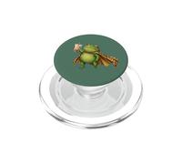 Funny Frog Boba Tea Drinker Caffeine Gen Z Humor Graphic PopSockets PopGrip for MagSafe
