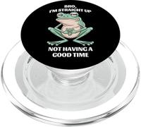 Funny Frog Bro I'm Straight Up Not Having a Good Time PopSockets PopGrip for MagSafe