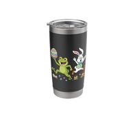 Funny Frog Bunny Easter Egg Kids Mens Womens Easter Day Stainless Steel Insulated Tumbler