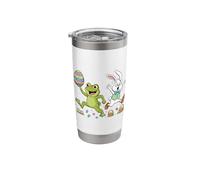 Funny Frog Bunny Easter Egg Kids Mens Womens Easter Day Stainless Steel Insulated Tumbler