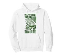 Funny Frog Butt Rude Sarcastic Ruined Reputation Live Freely Pullover Hoodie