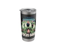 Funny Frog Campfire Meme Focus Dave Frog Humor Stainless Steel Insulated Tumbler