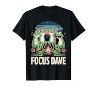 Funny Frog Campfire Meme Focus Dave Frog Humor T-Shirt