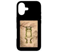 Funny Frog Cherry Blossom Edo Vintage Japanese Ukiyo-E Art Case for iPhone 17