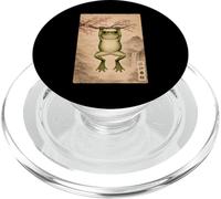 Funny Frog Cherry Blossom Edo Vintage Japanese Ukiyo-E Art PopSockets PopGrip for MagSafe