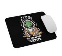 Funny Frog Coffee It'S Okay If All You Did Today Was Survive Mousepad Durable Mouse Pad With Stitched Edges Mousemat For Work Office Pc 25X30Cm