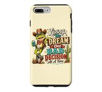 Funny Frog Cowboy Humor Living the Dream One Bad Decision Case for iPhone 7 Plus/8 Plus