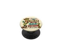 Funny Frog Cowboy Humor Living the Dream One Bad Decision PopSockets Adhesive PopGrip