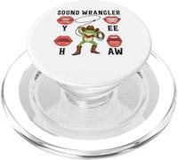 Funny Frog Cowboy Sound Engineer SOUND WRANGLER PopSockets PopGrip for MagSafe