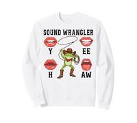 Funny Frog Cowboy Sound Engineer SOUND WRANGLER Sweatshirt