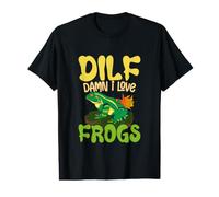 Funny Frog DILF Damn I Love Frogs Amphibian Lover Animal Value Graphic T-Shirt