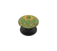 Funny Frog Disco Ball Dance Groovy Retro Mushroom Daisy PopSockets Adhesive PopGrip