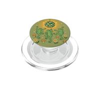 Funny Frog Disco Ball Dance Groovy Retro Mushroom Daisy PopSockets PopGrip for MagSafe