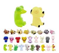 Funny Frog Dog Pinch Toy Stress Relief Toys,2pc Animals Frog Dog Eye Popping Worm Stress Toy,Novelty Fidget Toy Hand Squishy Squeeze Toys for Kids Adult Autistic Birthday Gifts,Xmas Stocking Fillers