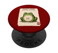 Funny Frog Game Don't Look At Frog GAME OVER PopSockets Adhesive PopGrip