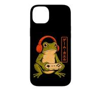 Funny Frog Gamer Headphones Controller Japanese Gaming Art Case for iPhone 14 Plus