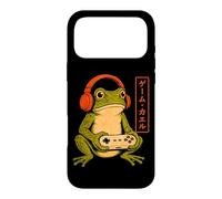 Funny Frog Gamer Headphones Controller Japanese Gaming Art Case for iPhone 17 Pro Max