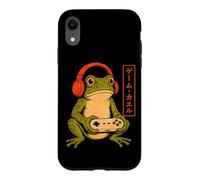 Funny Frog Gamer Headphones Controller Japanese Gaming Art Case for iPhone XR
