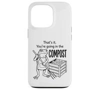 Funny Frog Gardener Composting Hobby Organic Farming Graphic Case for iPhone 13 Pro