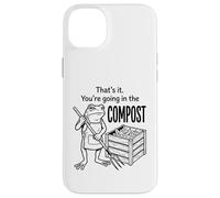 Funny Frog Gardener Composting Hobby Organic Farming Graphic Case for iPhone 14 Plus